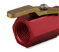 Earl's Performance 230500ERL Shut-Off Valve; 3/8 in. NPT Inlet; 3/8 in. NPT Outlet; Aluminized; Red; - Truck Part Superstore