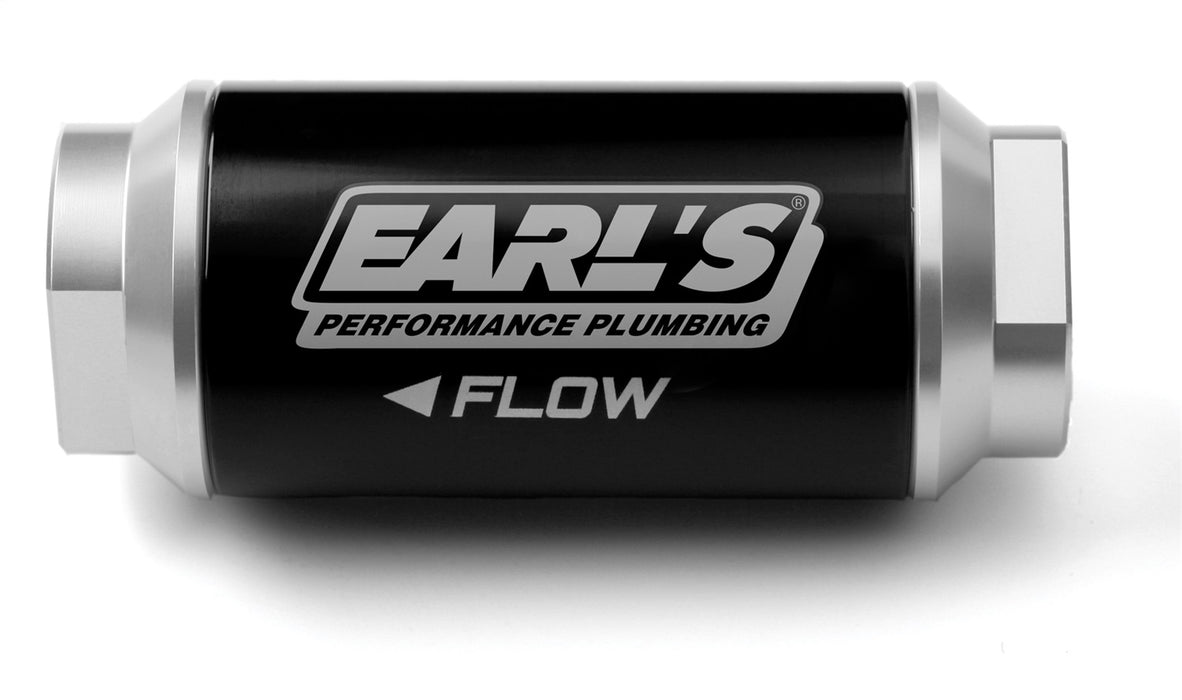 Earl's Performance 230606ERL Billet Aluminum In-Line Fuel Filter - Truck Part Superstore
