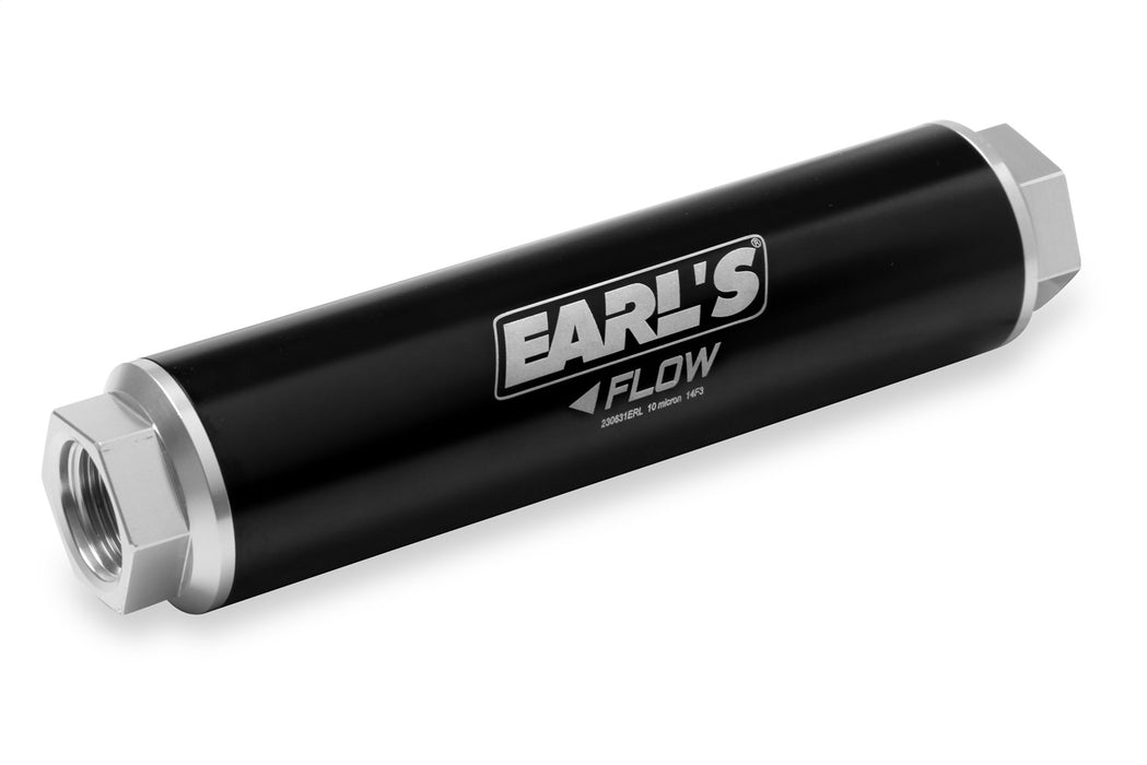 Earl's Performance 230631ERL HP Billet Aluminum In-Line Fuel Filter - Truck Part Superstore