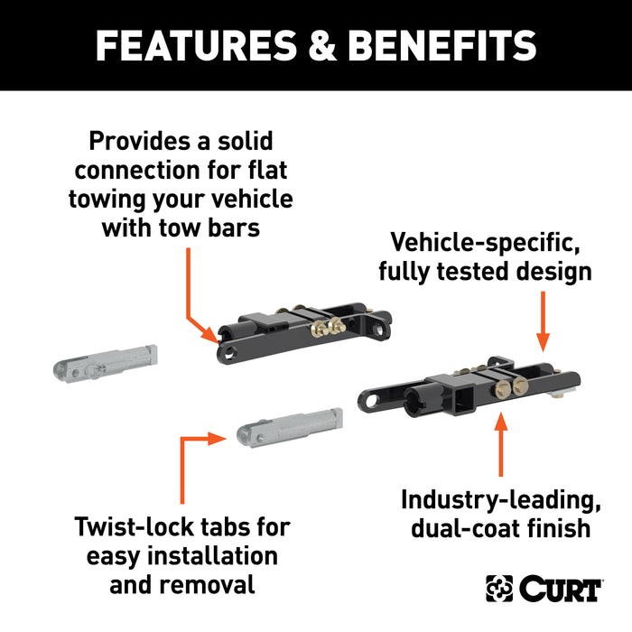 CURT 70120 Custom Tow Bar Base Plate; Select Chevrolet Silverado - Truck Part Superstore