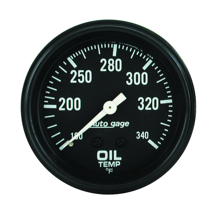 AutoMeter 2314 GAUGE; OIL TEMPERATURE; 2 5/8in. 100-340deg.F; MECHANICAL; BLACK; AUTOGAGE - Truck Part Superstore