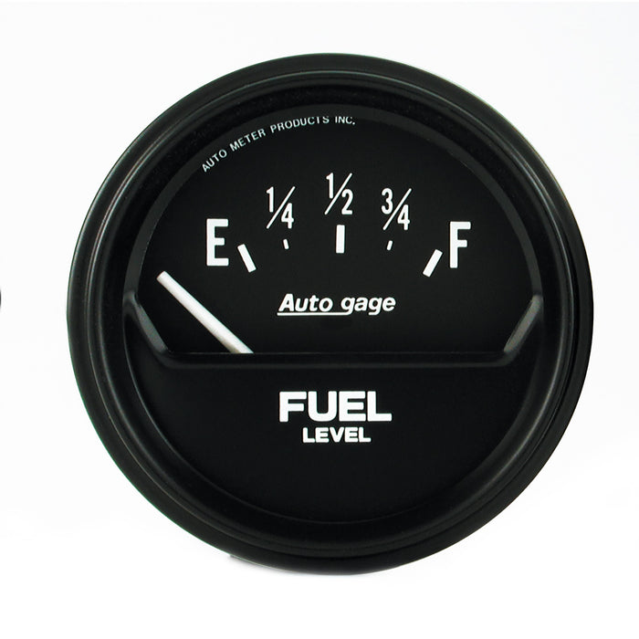 AutoMeter 2316 GAUGE; FUEL LEVEL; 2 5/8in.; 0OE TO 90OF; ELEC; BLACK; AUTOGAGE - Truck Part Superstore