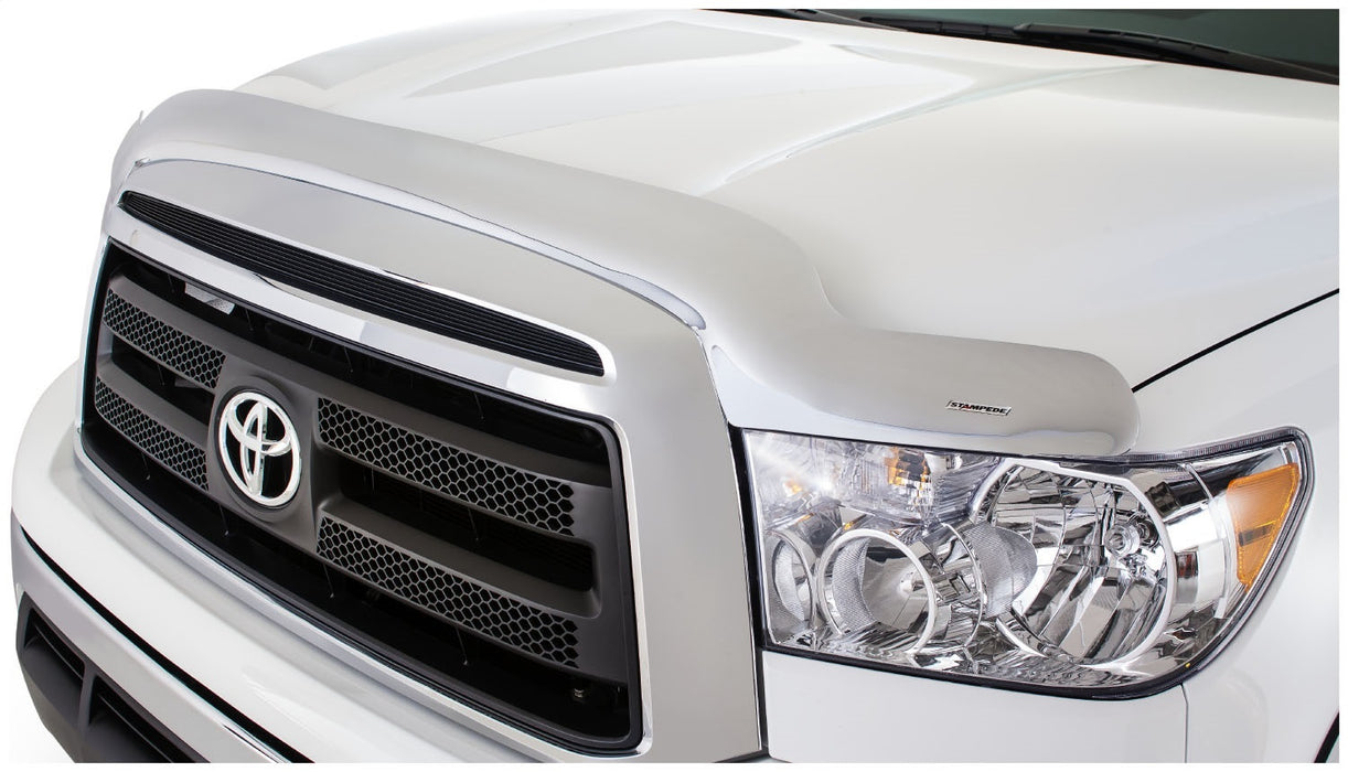 Stampede 2321-8 Vigilante Premium Hood Protector; Chrome; Behind Grille; - Truck Part Superstore