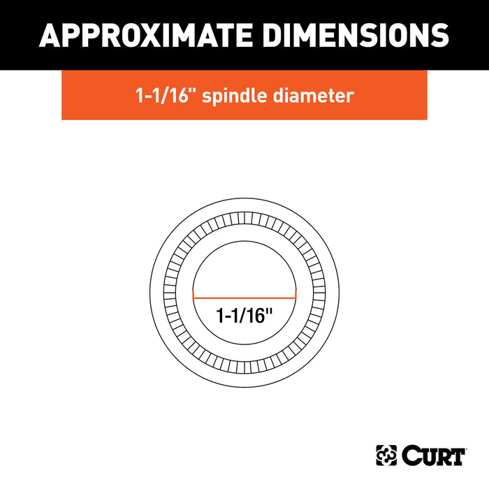 CURT 23211 CURT 23211 Replacement Trailer Wheel Bearing Kit; 1-1/16-Inch Inside Diameter - Truck Part Superstore