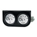 AutoMeter 2323 GAUGE CONSOLE; OILP/WTMP; 2in.; 100PSI/280deg.F; WHT DIAL; BLK BZL; AUTOGAGE - Truck Part Superstore