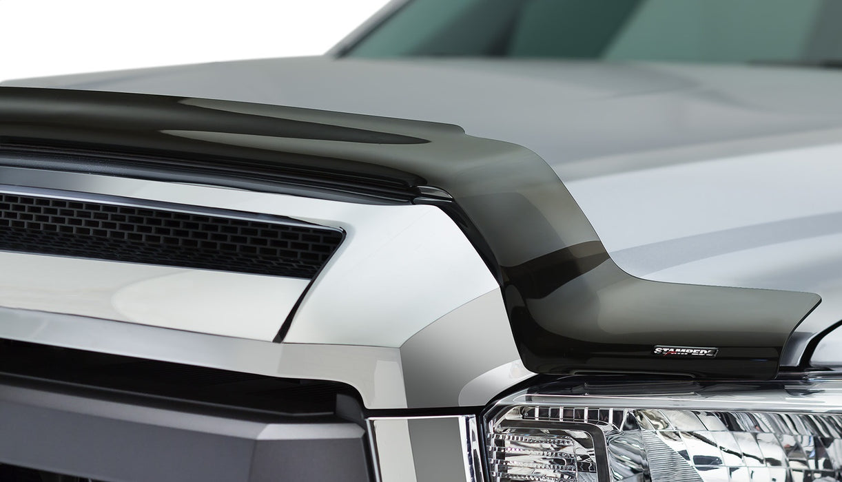 Stampede 2325-2 Vigilante Premium Hood Protector; Smoke; Behind Grille; - Truck Part Superstore