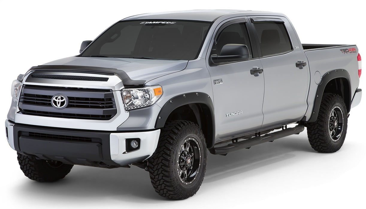 Stampede 2325-2 Vigilante Premium Hood Protector; Smoke; Behind Grille; - Truck Part Superstore