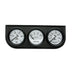 AutoMeter 2327 GAUGE CONSOLE; OILP/WTMP/VOLT; 2in.; 100PSI/280deg.F/16V; WHT DIAL; BLK BZL; AG - Truck Part Superstore
