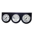 AutoMeter 2328 GAUGE CONSOLE; OILP/WTMP/VOLT; 2 5/8in.; 100PSI/280deg.F/16V; WHT DIAL; BLK BZL; - Truck Part Superstore