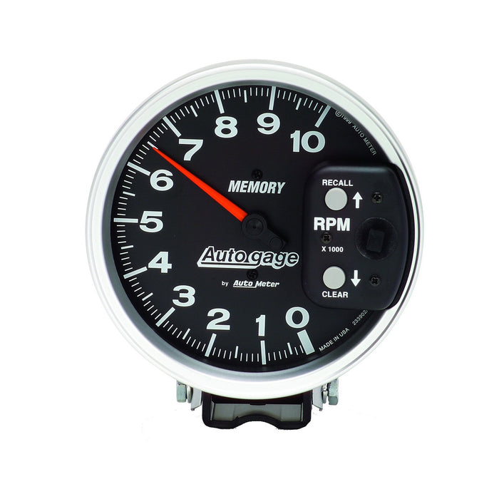 AutoMeter 233902 GAUGE; TACHOMETER; 5in.; 10K RPM; PEDESTAL W/PEAK MEMORY; BLACK; AUTO GAGE - Truck Part Superstore