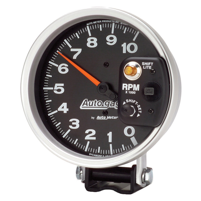 AutoMeter 233903 GAUGE; TACHOMETER; 5in.; 10K RPM; PEDESTAL W/INT. SHIFT LIGHT; BLACK; AUTO GAGE - Truck Part Superstore