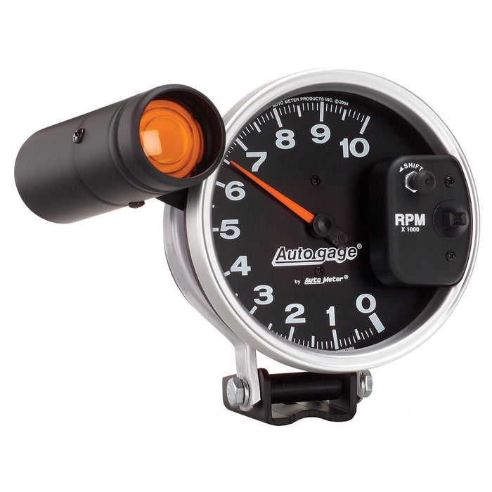 AutoMeter 233904 GAUGE; TACHOMETER; 5in.; 10K RPM; PEDESTAL W/EXT. SHIFT-LITE; BLACK; AUTO GAGE - Truck Part Superstore