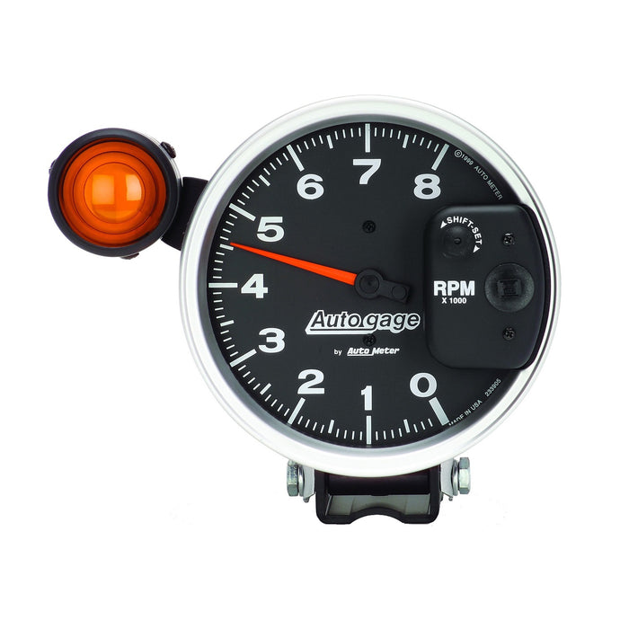 AutoMeter 233905 GAUGE; TACHOMETER; 5in.; 8K RPM; PEDESTAL W/EXT. SHIFT-LITE; BLACK; AUTO GAGE - Truck Part Superstore
