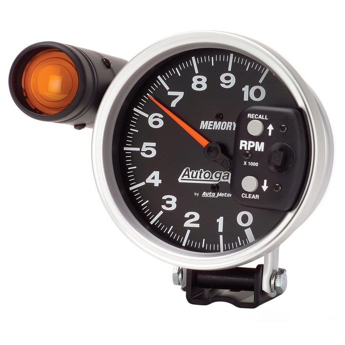 AutoMeter 233906 GAUGE; TACH; 5in.; 10K RPM; PEDESTAL W/EXT. SHIFT-LITE/MEM; BLACK; AUTO GAGE - Truck Part Superstore