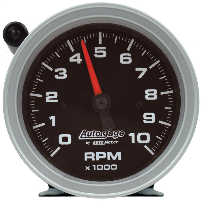 AutoMeter 233908 GAUGE; TACH; 3 3/4in.; 10K RPM; PEDESTAL W/EXT SHIFT LIGHT; BLK DIAL BLK CASE; A - Truck Part Superstore