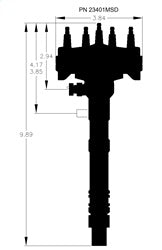 MSD 23401MSD Crank Trigger Distributor - Truck Part Superstore