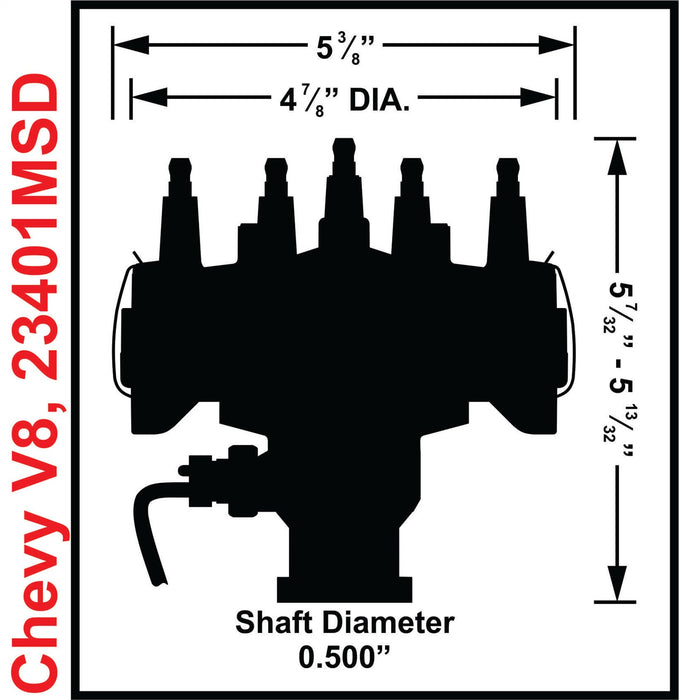 MSD 23401MSD Crank Trigger Distributor - Truck Part Superstore