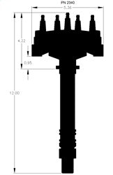 MSD 2340 EFI Sync Signal Billet Distributor - Truck Part Superstore