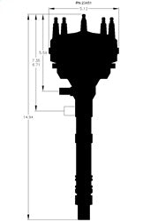 MSD 23451 Cam Sync Hall-Effect Distributor - Truck Part Superstore