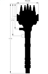 MSD 2345 Adjustable Cam Sync Distributor - Truck Part Superstore
