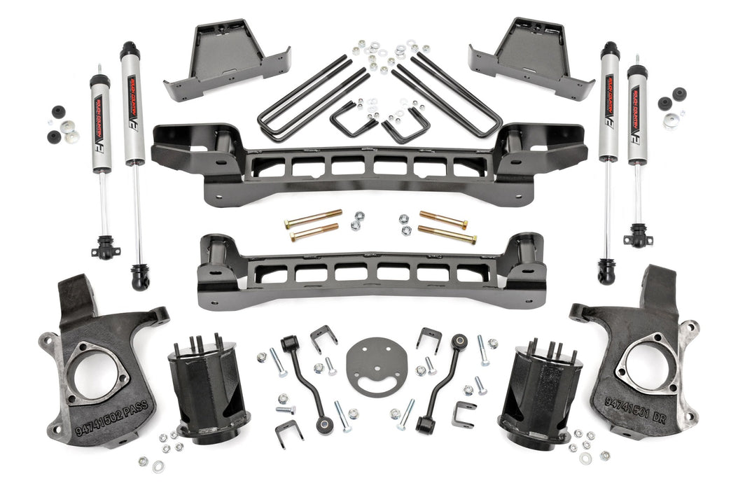 Rough Country 23470 6 Inch GM Suspension Lift Kit w/V2 Shocks 99-06 1500 PU 2WD Rough Country - Truck Part Superstore