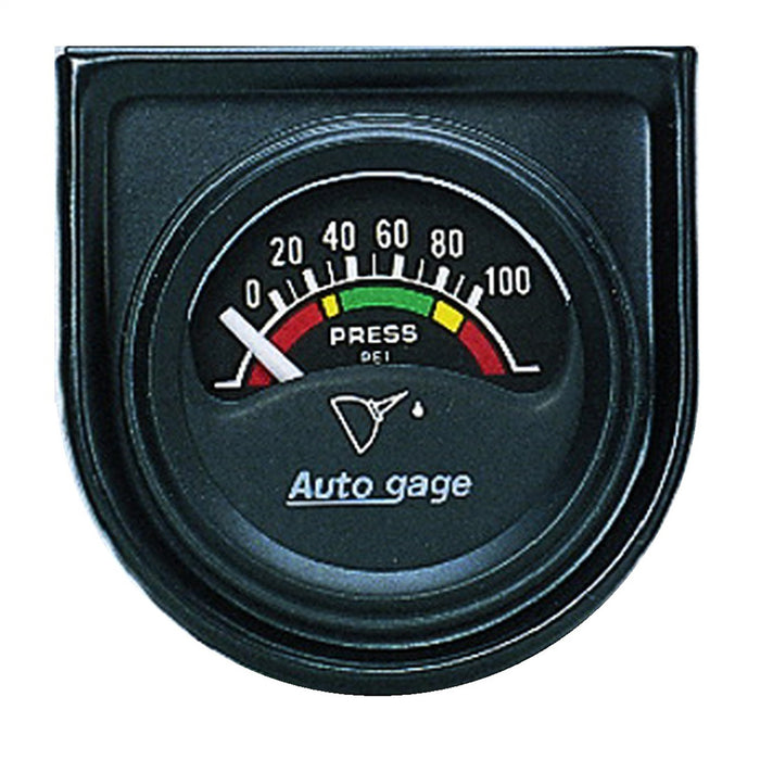 AutoMeter 2354 GAUGE CONSOLE; OIL PRESS; 1.5in.; 100PSI; ELEC; BLK DIAL; BLK BEZEL; AUTOGAGE - Truck Part Superstore
