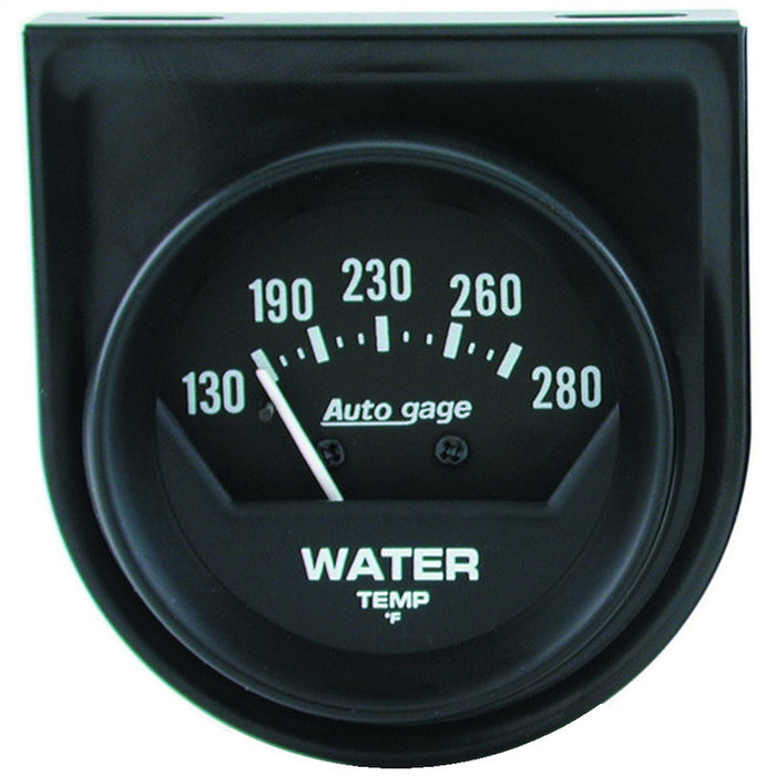 AutoMeter 2361 GAUGE CONSOLE; WATER TEMP; 2in.; 280deg.F; MECH; SHORT SWEEP; BLACK; AUTOGAGE - Truck Part Superstore