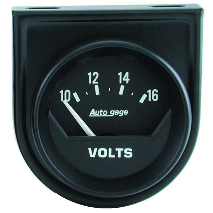 AutoMeter 2362 GAUGE CONSOLE; VOLTMETER; 2in.; 16V; SHORT SWEEP; BLACK; AUTOGAGE - Truck Part Superstore