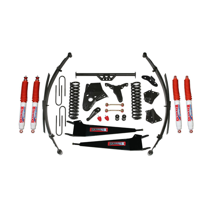 Skyjacker 236BHKS-AN Suspension Lift Kit w/Shock Nitro Shocks 6 Inch Lift Incl. Front/Rear Springs Radius Arm Brackets Pitman Arm Bump Stops Sway Bar End Links Rear U Bolt Kit Skyjacker - Truck Part Superstore