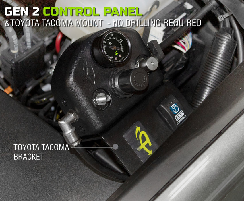 Up Down Air 237-1620 Tacoma Tire Inflator System 4 Tire For 16-20 Toyota Tacoma W/Engine Bay Mount With Box, Fittings, Hoses and Storage Bag Black UP Down Air - Truck Part Superstore