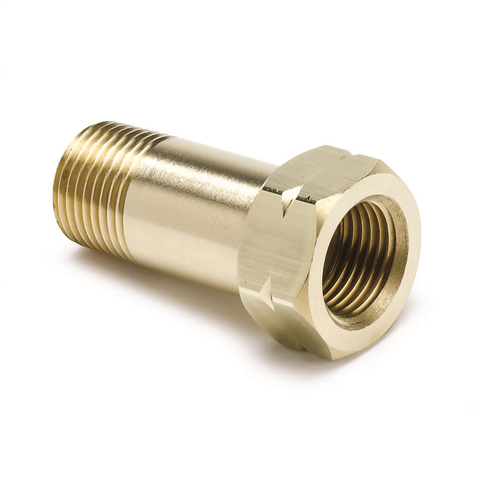 AutoMeter 2373 FITTING; ADAPTER; 3/8in. NPT MALE; EXTENSION; BRASS; FOR AUTO GAGE MECH. TEMP. - Truck Part Superstore