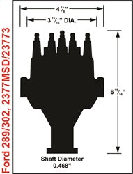 MSD 23773 Pro-Billet EFI Dual Sync Distributor - Truck Part Superstore