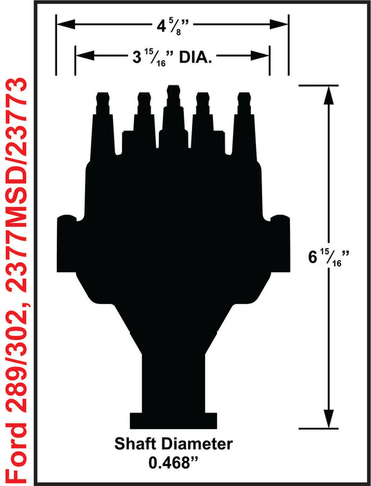 MSD 2377MSD Pro-Billet EFI Dual Sync Distributor - Truck Part Superstore