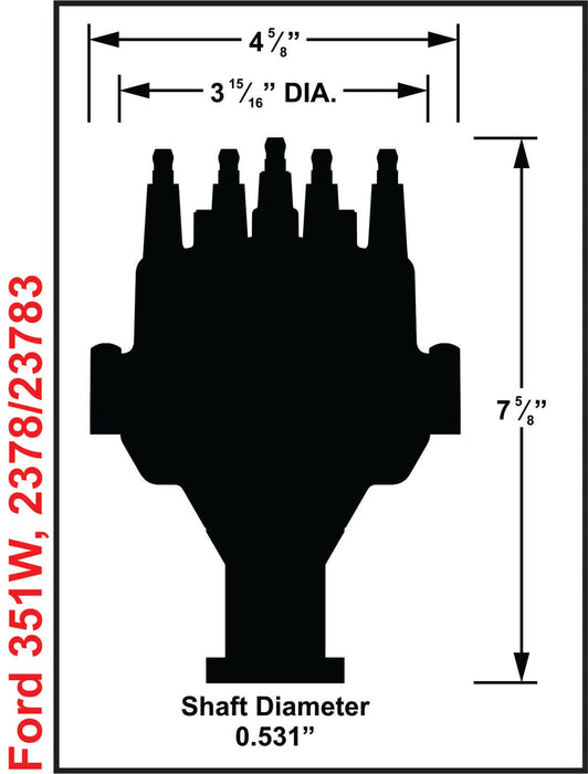 MSD 2378 Pro-Billet EFI Dual Sync Distributor - Truck Part Superstore