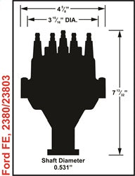 MSD 23803 Pro-Billet EFI Dual Sync Distributor - Truck Part Superstore
