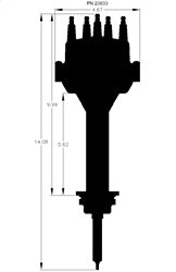 MSD 23833 Pro-Billet EFI Dual Sync Distributor - Truck Part Superstore