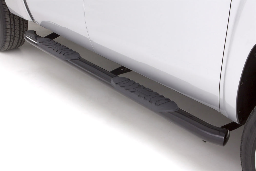 Lund 23850007 5 Inch Oval Curved Nerf Bar; Incl. Brackets; Black; - Truck Part Superstore