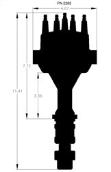 MSD 2385 Pro-Billet EFI Dual Sync Distributor - Truck Part Superstore