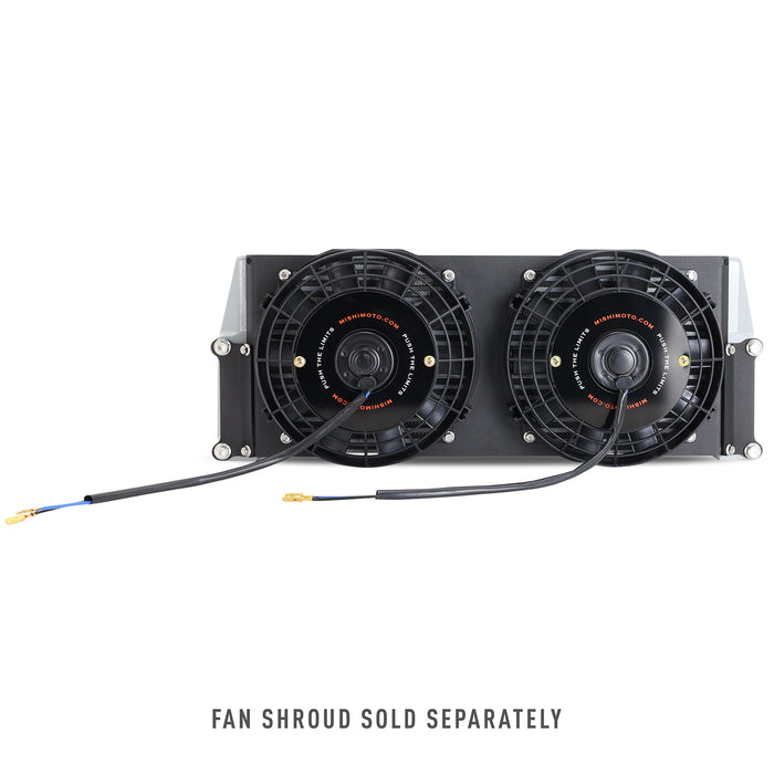 Mishimoto MMOC-SSO-17SL Universal Heavy-Duty Bar-and-Plate Fluid Cooler, 17-in Core, Same-Side Outlets - Truck Part Superstore
