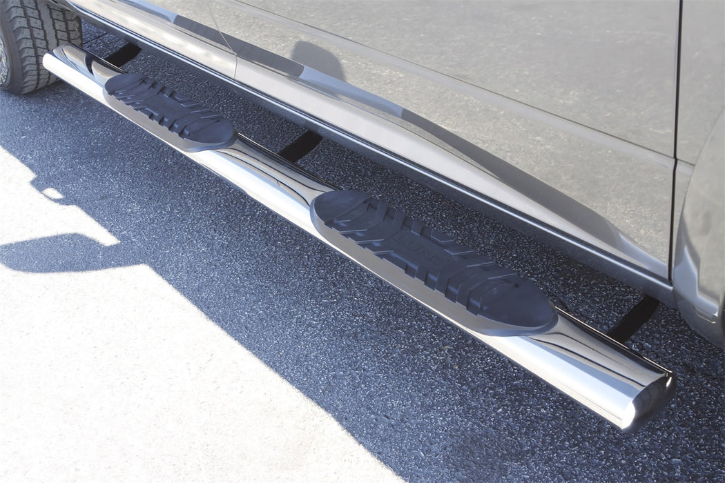 Lund 23984003 5 Inch Oval Straight Nerf Bar; Incl. Brackets; Stainless Steel; - Truck Part Superstore