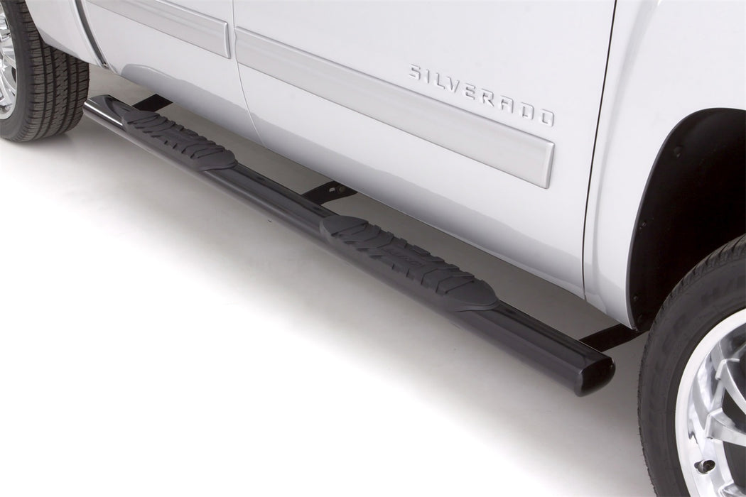 Lund 23986004 5 Inch Oval Straight Nerf Bar; Incl. Brackets; Stainless Steel; - Truck Part Superstore