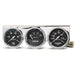 AutoMeter 2399 GAUGE CONSOLE; OILP/WTMP/VOLT; 2 5/8in.; 100PSI/280deg.F/16V; BLK DIAL; CHRME BZ - Truck Part Superstore
