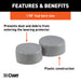 CURT 23198 CURT 23198 1.98-Inch Trailer Wheel Bearing Protector Dust Covers; 2-Pack - Truck Part Superstore