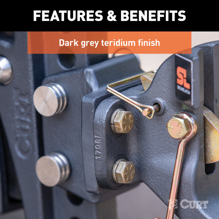 CURT 45950 Rebellion XD Pintle Mount Attachment - Truck Part Superstore