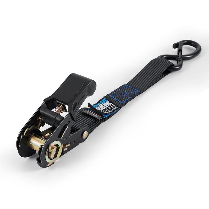Mishimoto BNRTC-TDMD-4BK Borne Off-Road Medium-Duty Ratchet Tie-Down Kit (4-pack), Black - Truck Part Superstore