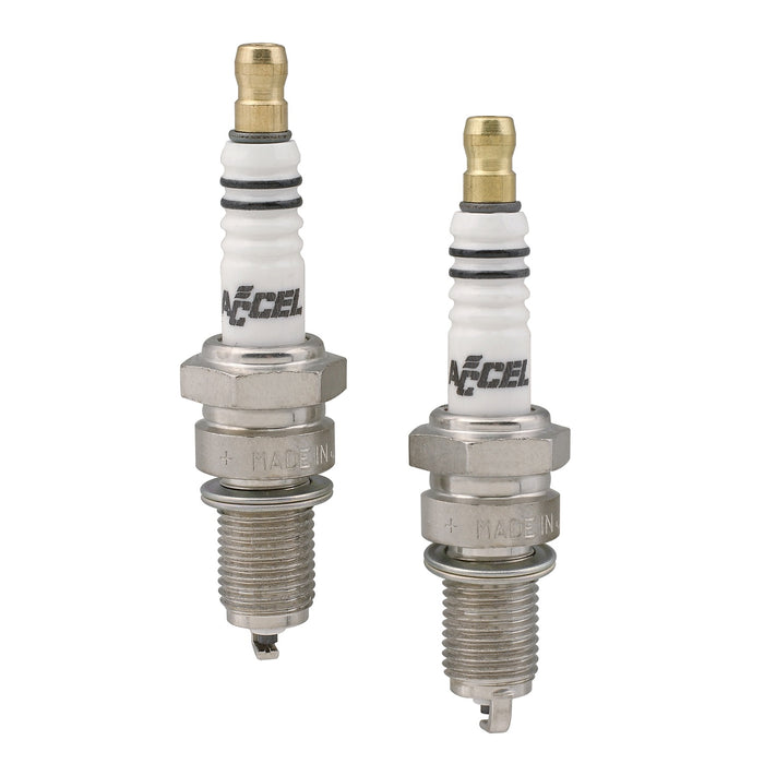 ACCEL 2401 Copper Spark Plug; Motorcycle Spark Plug; 2 Pack; - Truck Part Superstore