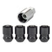 McGard 24025 Black Cone Seat Wheel Lock Set (1/2-20 Thread Size) - Set of 4 Locks and 1 Key - Truck Part Superstore