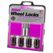 McGard 24038 Black Cone Seat Wheel Lock Set (1/2-20 Thread Size) - Set of 4 Locks and 1 Key - Truck Part Superstore