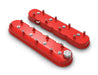 Holley 241-113 LS Valve Cover; Tall; Gloss Red Finish; - Truck Part Superstore