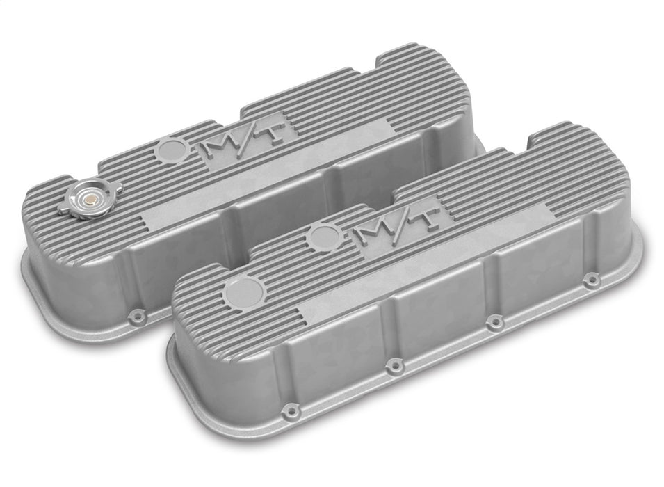 Holley 241-150 M/T Retro Aluminum Valve Covers - Truck Part Superstore